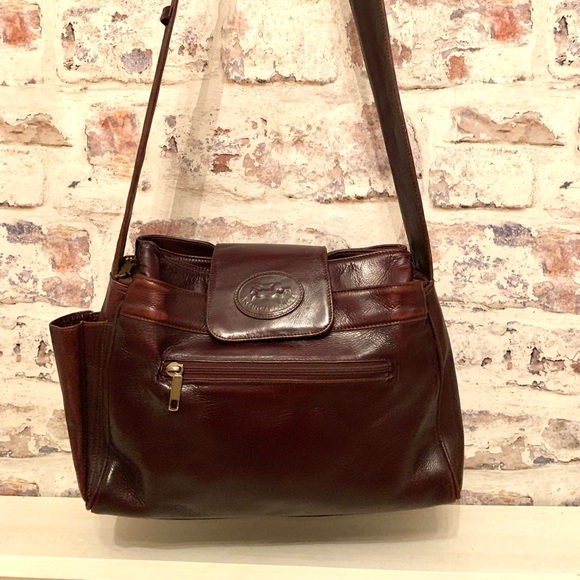 Anerican Angel Handbags - American Angel genuine maroon brown leather crossbody bag purse